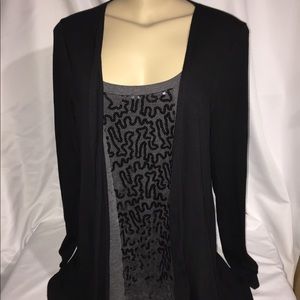 🎈ALYX ♠️Black/Gray Cardigan w/top Preloved Sz: L